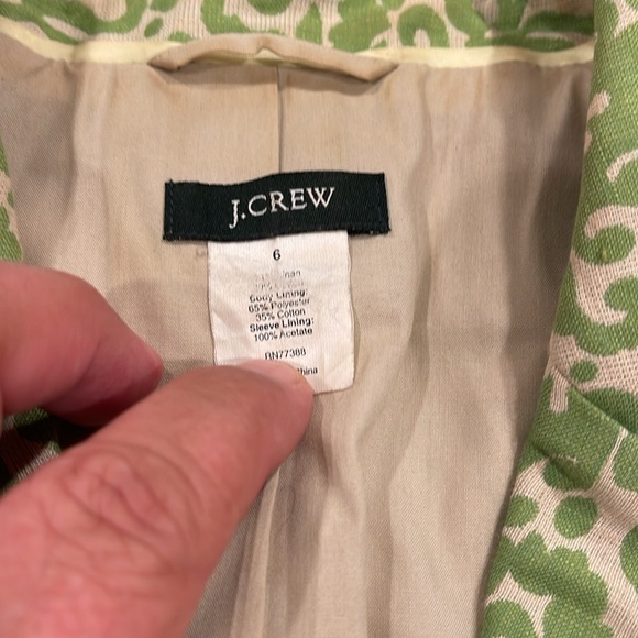 B1710 J.Crew jacquard blazer SZ Small - Picture 5 of 8